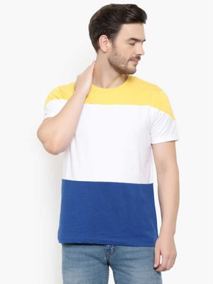 UNICUS APPAREL Colorblock Men Round Neck Multicolor T-Shirt