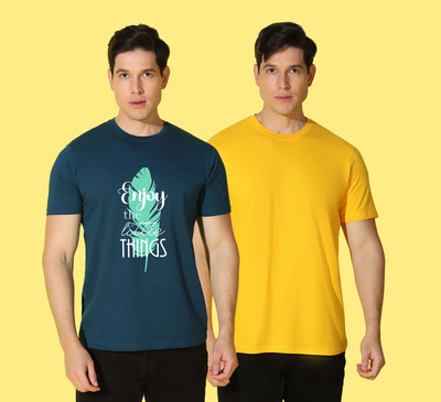 WOOSTRO Graphic Print Men Round Neck Multicolor T-Shirt