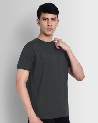 DCYPHR Graphic Print Men Crew Neck Grey T-Shirt