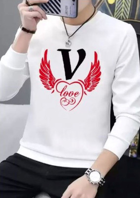 ApheFashion Printed Men Round Neck White T-Shirt