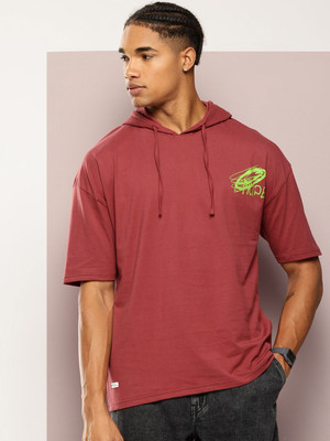 Kook N Keech Printed Men Round Neck Brown T-Shirt