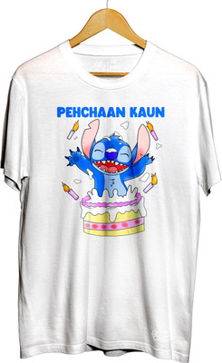 THE PRINT PLATTER Graphic Print Men Round Neck White T-Shirt