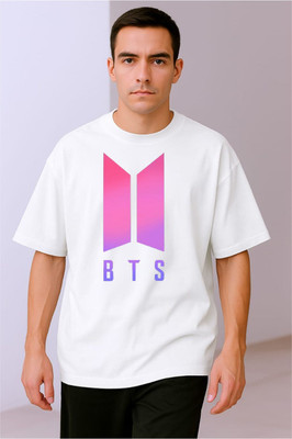 BLOSSOMTRADER Printed Men Round Neck White T-Shirt