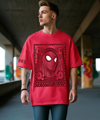 BEWAKOOF Graphic Print Men Round Neck Red T-Shirt