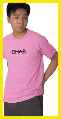 Streetfluencer Printed Men Round Neck Pink T-Shirt
