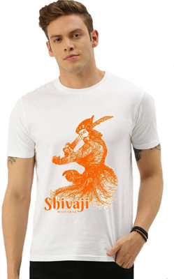 HamsaMART Solid Men Round Neck White T-Shirt