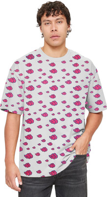 SONI BROS Printed Men Round Neck White T-Shirt