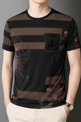 Belive in Yourself Boys Printed Polyester Regular T Shirt(Black, Pack of 1)