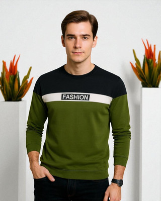 StyleFlick Printed Men Round Neck Green T-Shirt