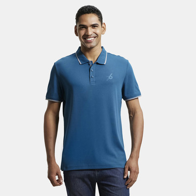 JOCKEY Solid Men Polo Neck Green T-Shirt