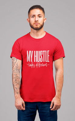 Stylewill Graphic Print Men Round Neck Red T-Shirt