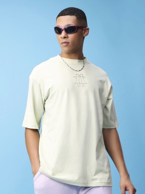 BEWAKOOF Solid Men Round Neck White T-Shirt