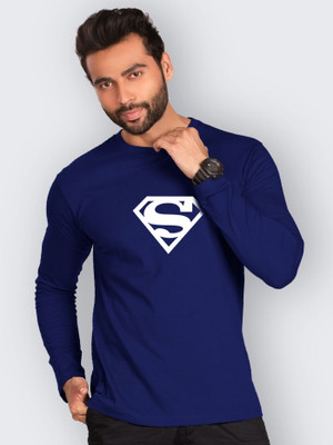 London Crew Printed Men Round Neck Navy Blue T-Shirt