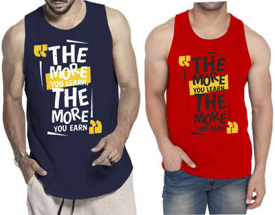 Restore Graphic Print Men Round Neck Blue, Red, Multicolor T-Shirt