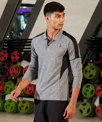 CAMPUS SUTRA Colorblock Men Polo Neck Multicolor T-Shirt