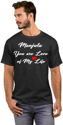 GNS Nationnal Printed Men Round Neck White, Black T-Shirt