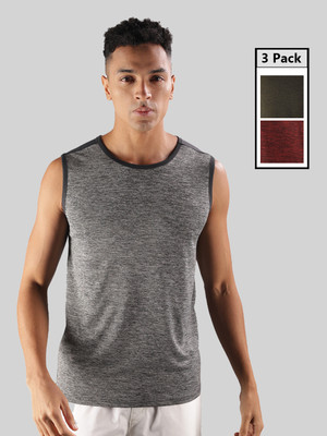 Force NXT Solid Men Round Neck Multicolor T-Shirt