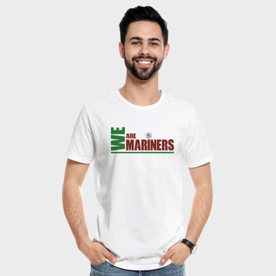 DB PRINTS Printed Men Round Neck White T-Shirt