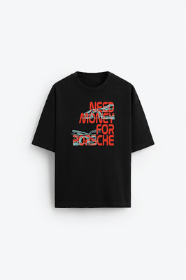 FORTY DEGREE CELCIUS Graphic Print Men Round Neck Reversible Black T-Shirt