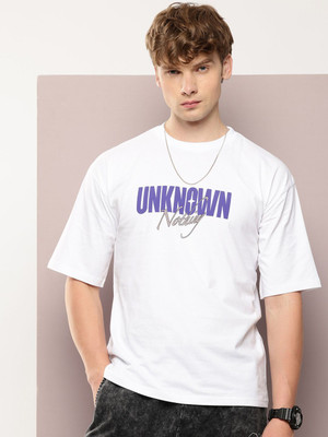 Kook N Keech Printed Men Round Neck White T-Shirt