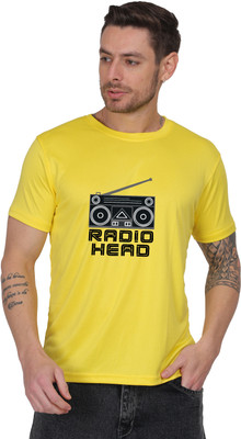 Lozzla Graphic Print Men Round Neck Yellow T-Shirt