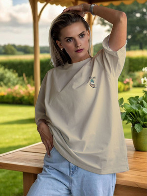 Moda Rapido Solid Women Round Neck White T-Shirt