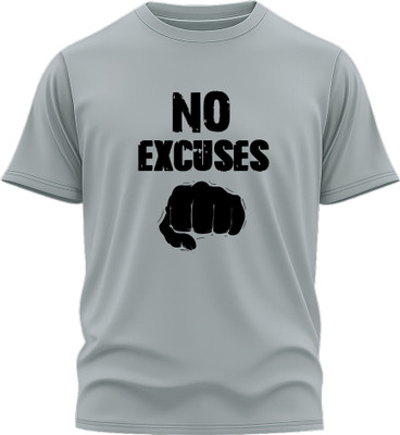 Jazira Graphic Print, Typography Men Round Neck Grey T-Shirt