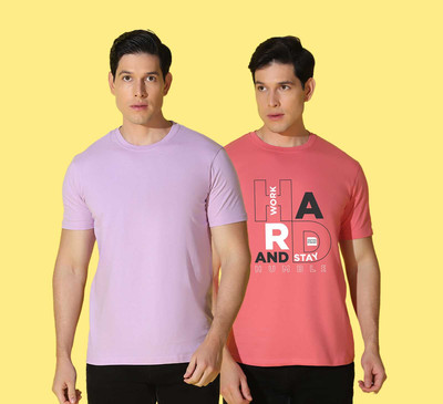 WOOSTRO Graphic Print Men Round Neck Multicolor T-Shirt
