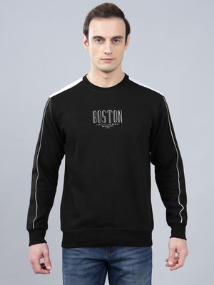 CANTABIL Typography Men Round Neck Black T-Shirt