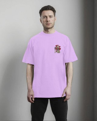 Moda Rapido Printed Men Round Neck Purple T-Shirt