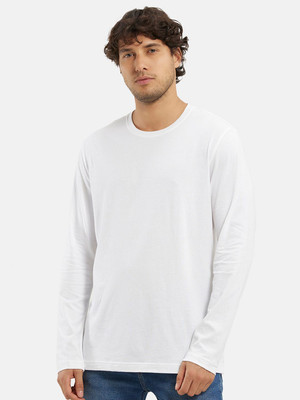 JOCKEY Solid Men Round Neck White T-Shirt