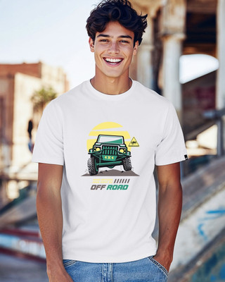 BEWAKOOF Printed Men Round Neck White T-Shirt