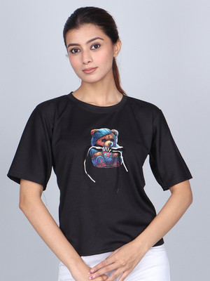 urban trees Casual Printed Women Silver Top