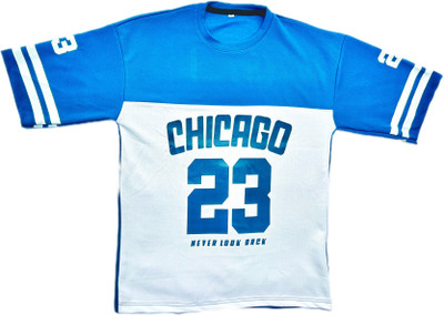 Nisaro Printed Men Round Neck Blue T-Shirt