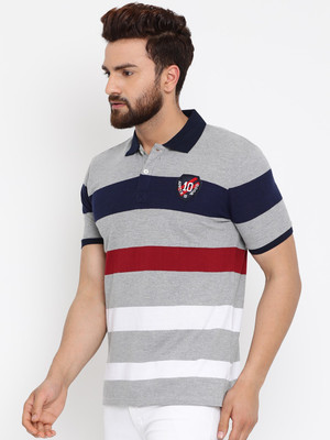 Austin Wood Colorblock Men Polo Neck Multicolor T-Shirt