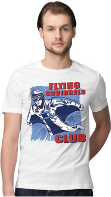 KRYONIX Printed Men Round Neck White T-Shirt