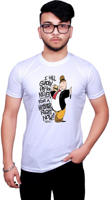 KRYONIX Printed, Typography Men Round Neck Multicolor T-Shirt