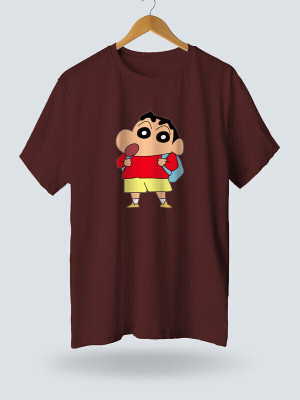 Jack Paris Graphic Print Women Round Neck Maroon T-Shirt