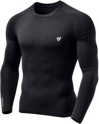Kyk Solid Men Round Neck Black T-Shirt