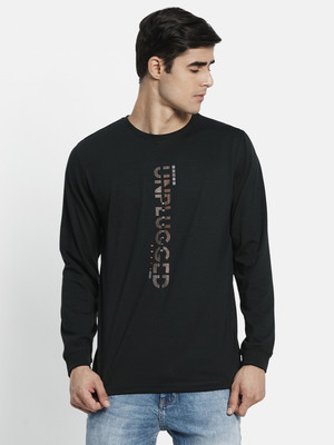 METTLE Graphic Print Men Round Neck Light Green T-Shirt