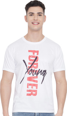 InkTees Printed Men Round Neck White T-Shirt