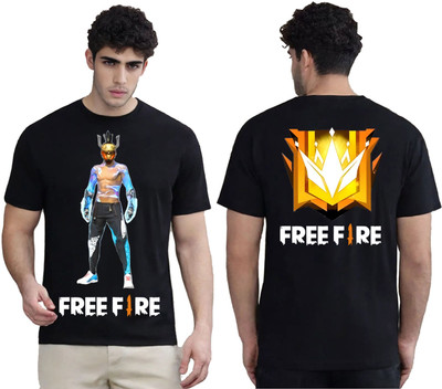 MH TREND Printed Men Round Neck Black T-Shirt