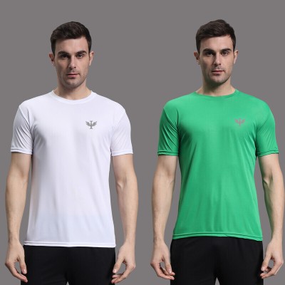 InkTees Solid Men Round Neck White T-Shirt