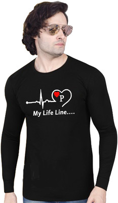 GPGARMNETS Printed Men Round Neck Black T-Shirt