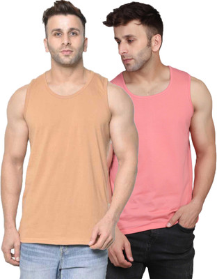 MINISTRY OF FRIENDS Solid Men Scoop Neck Multicolor T-Shirt