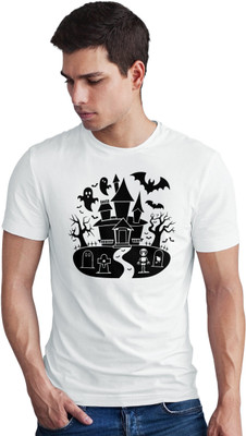 Seek Buy Love Printed Men Round Neck White T-Shirt