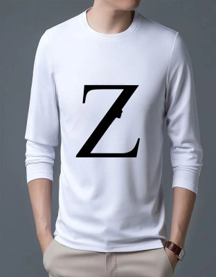 Frfashionoriya Printed, Typography Men Round Neck White T-Shirt