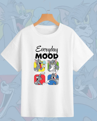 Rainbow Printed Men Round Neck White T-Shirt