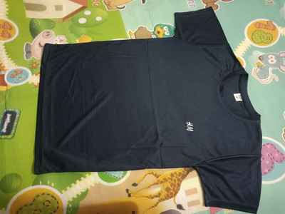 Dugie enterprises Solid Men Round Neck Black T-Shirt