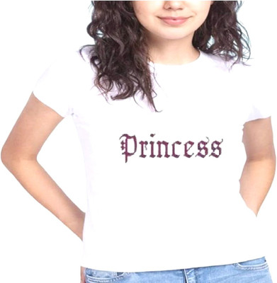 EJIS Typography Women Round Neck White T-Shirt